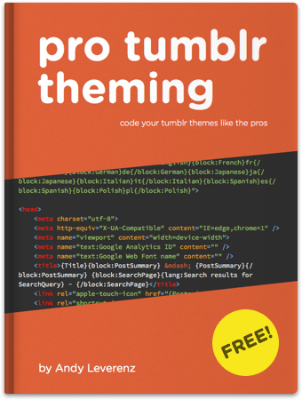 pro tumblr theming ebook